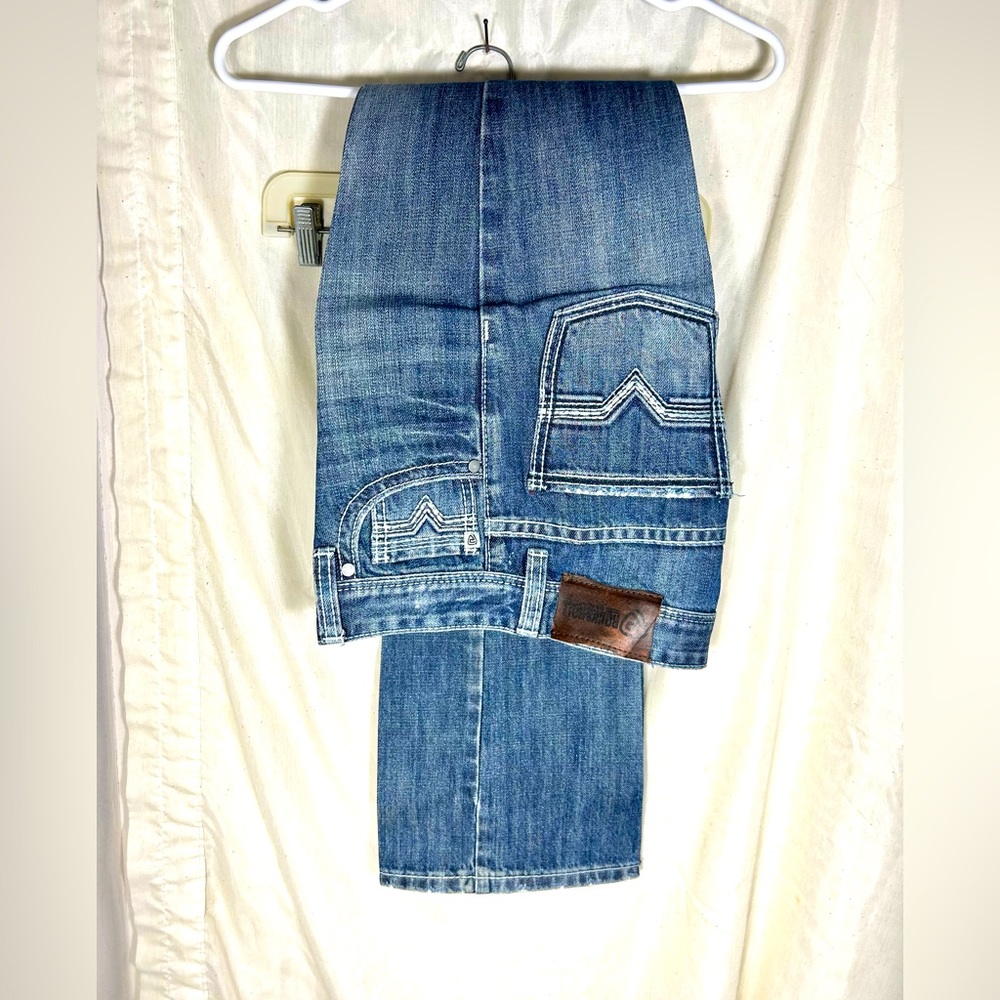 Rock and Roll Regular Fit Bootcut Jeans Size 18 R Or Measures 28x33 Preowned.